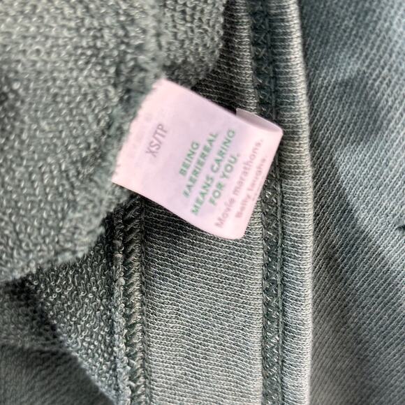 Aerie Beach Weekend Hoodie Womens sz XS Oversized Green Vintage Washed‎ **flawed - Picture 5 of 7